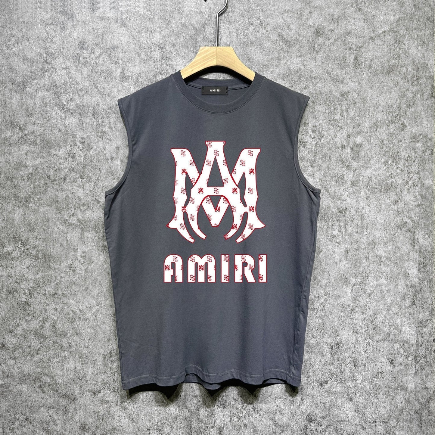 Amiri tank top cashew flower large simple logo printing