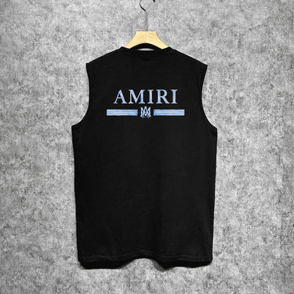 Amiri tank top with crayon horizontal stripes printing