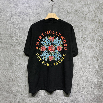 Amiri t shirts floral print short sleeve