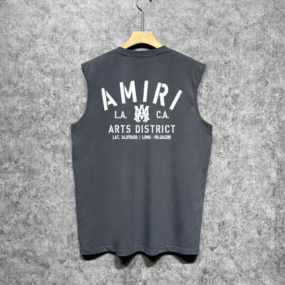 Amiri tank top los angeles california printing