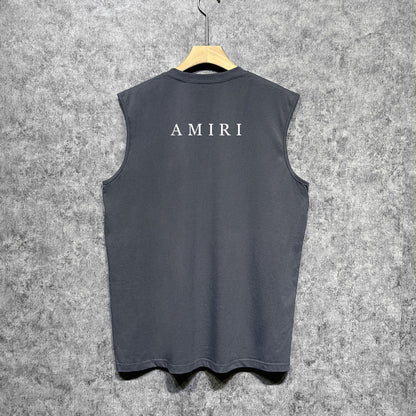 Amiri tank top small letter horizontal strip printing