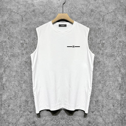 Amiri tank top small letter horizontal strip printing