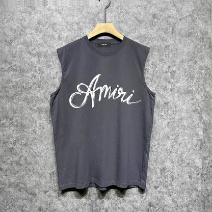 Amiri tank top with snake letter printing