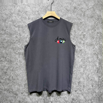 Amiri tank top billiard cue printing