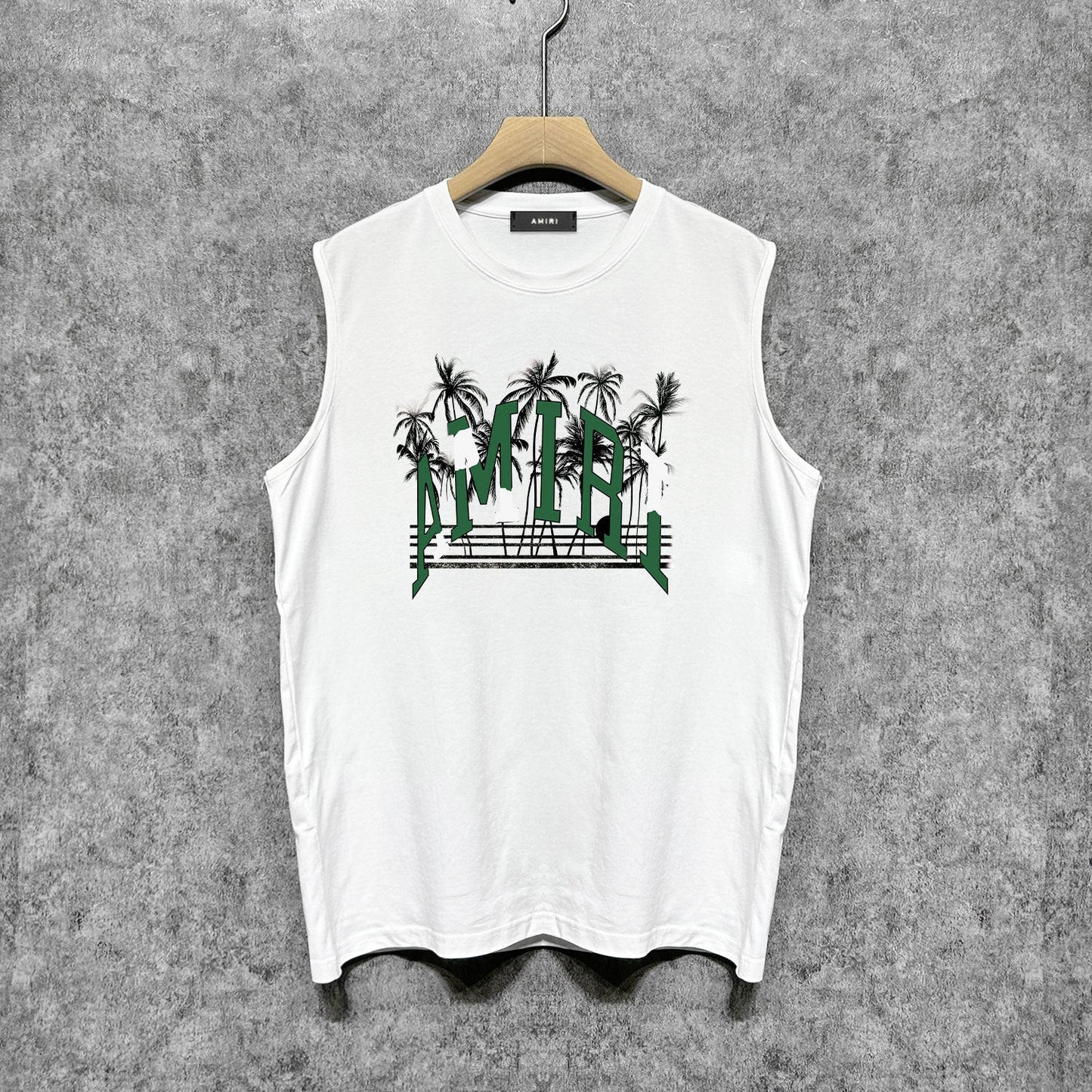 Amiri tank top coconut beach print