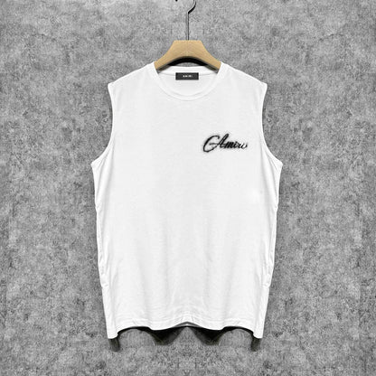 Amiri tank top gypsophila printing