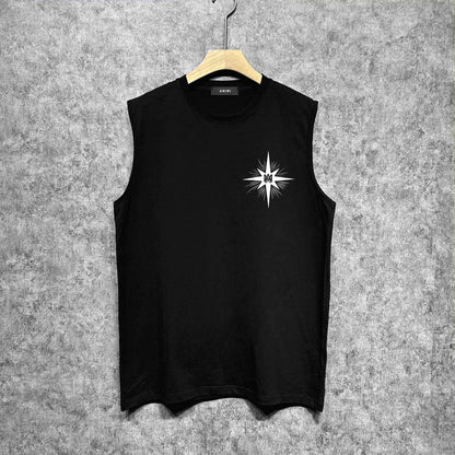 Amiri tank top star shield print
