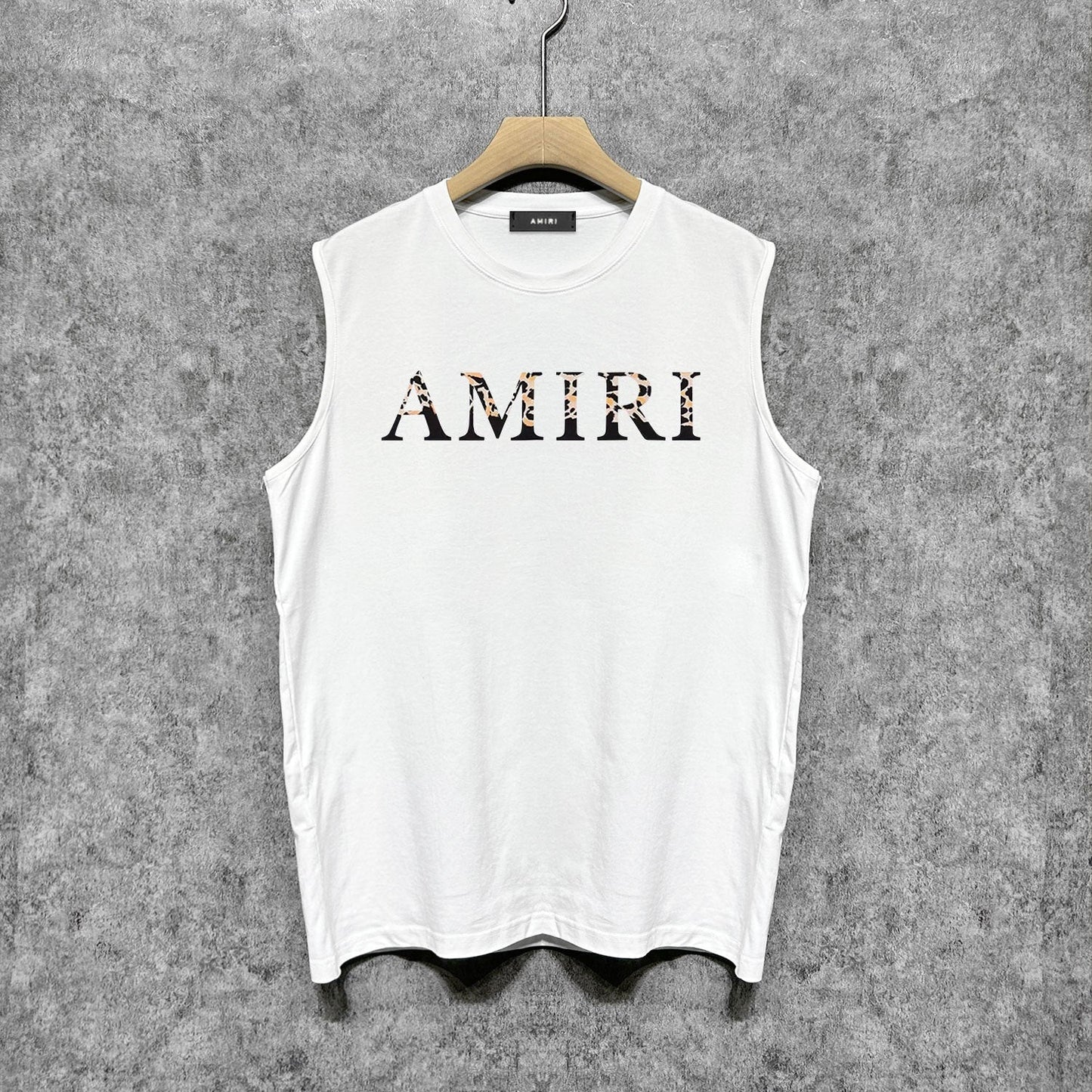 Amiri tank top fur printing