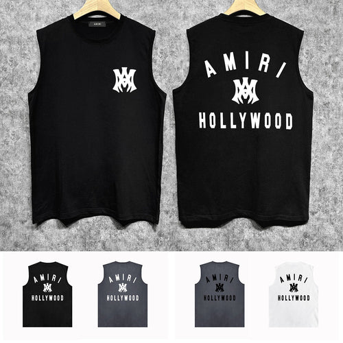 Amiri tank top hollywood spider printing