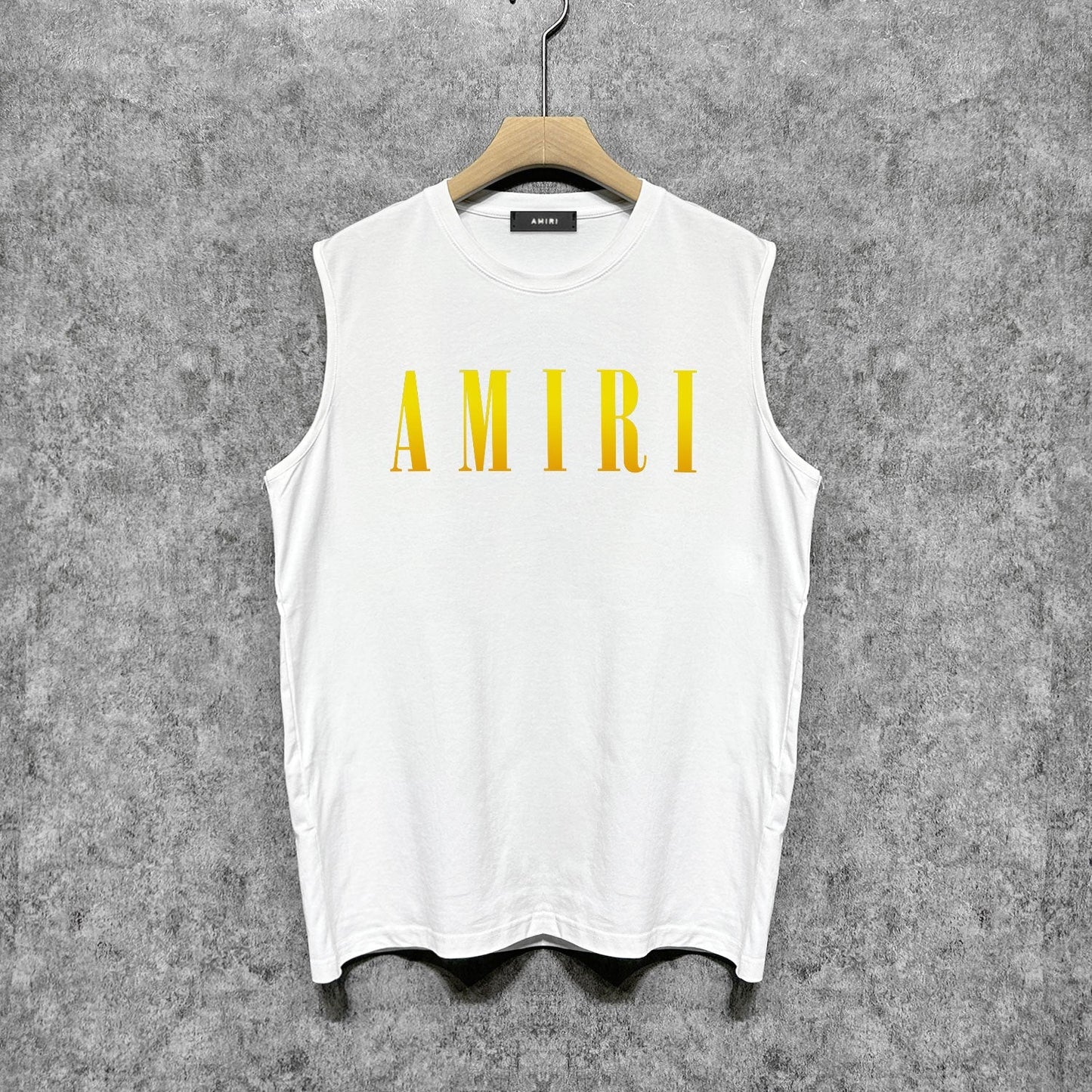 Amiri tank top gradient simple letter printing