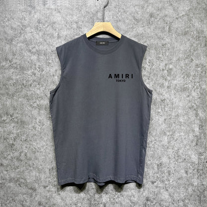 Amiri tank top tokyo bones print