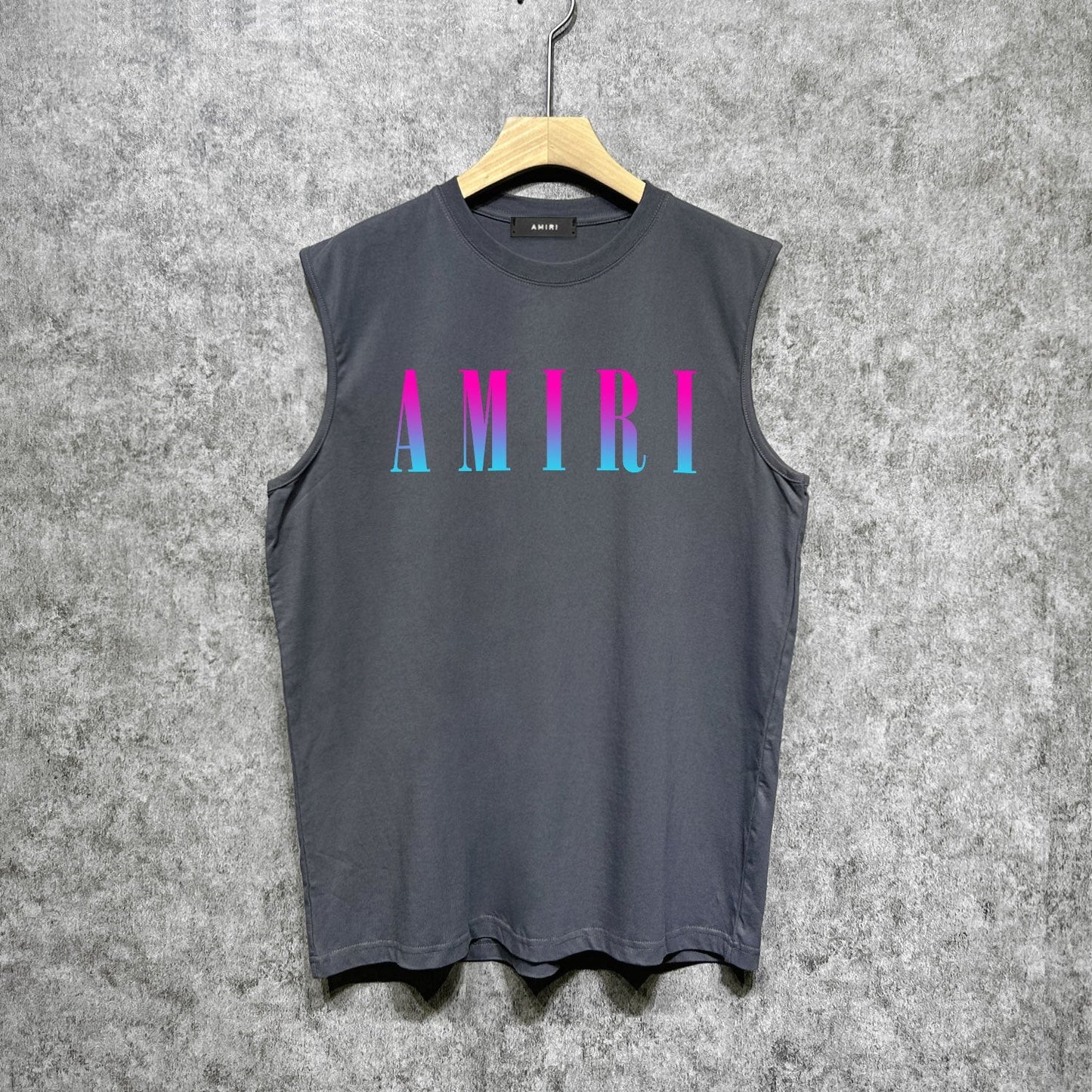 Amiri tank top gradient simple letter printing