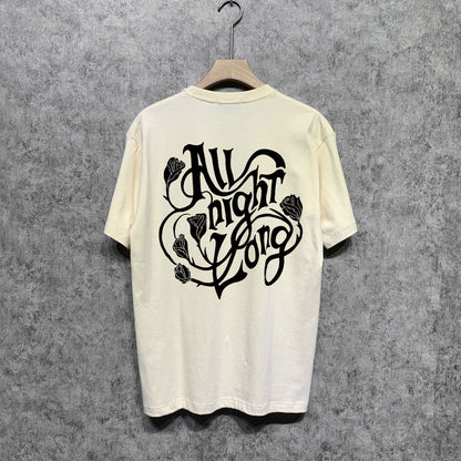 Amiri t shirts morning glory printing short sleeve