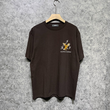 Amiri t shirts hollywood eagle printing short sleeve