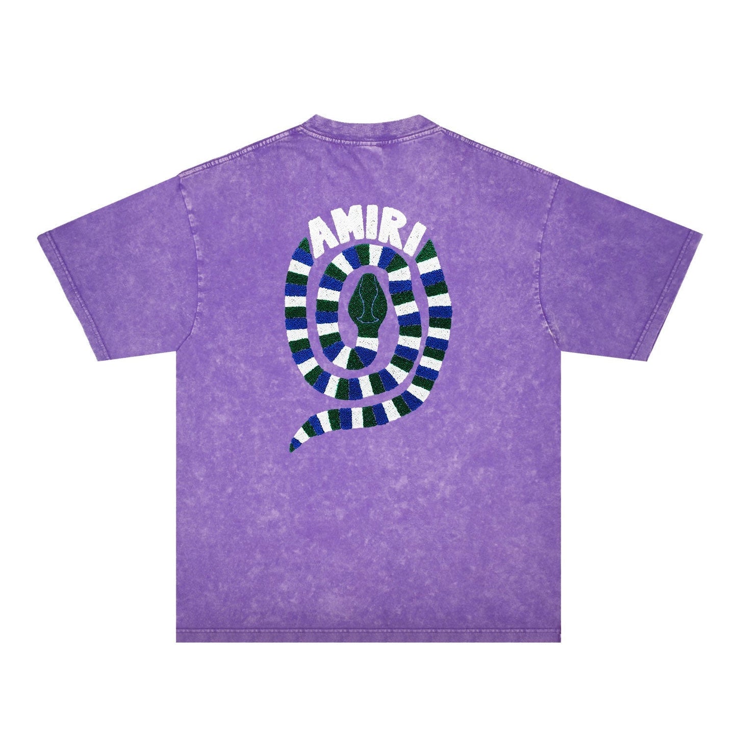 Amiri Washed Distressed T Shirt Printed Trendy Pure Cotton