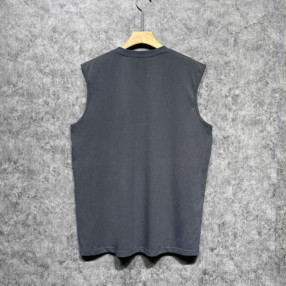 Amiri tank top colorfulletter horizontal stripprinting