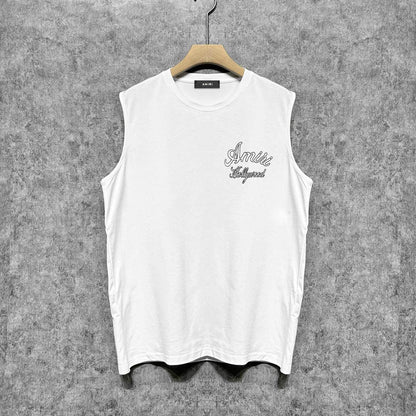Amiri tank top letter padded printing