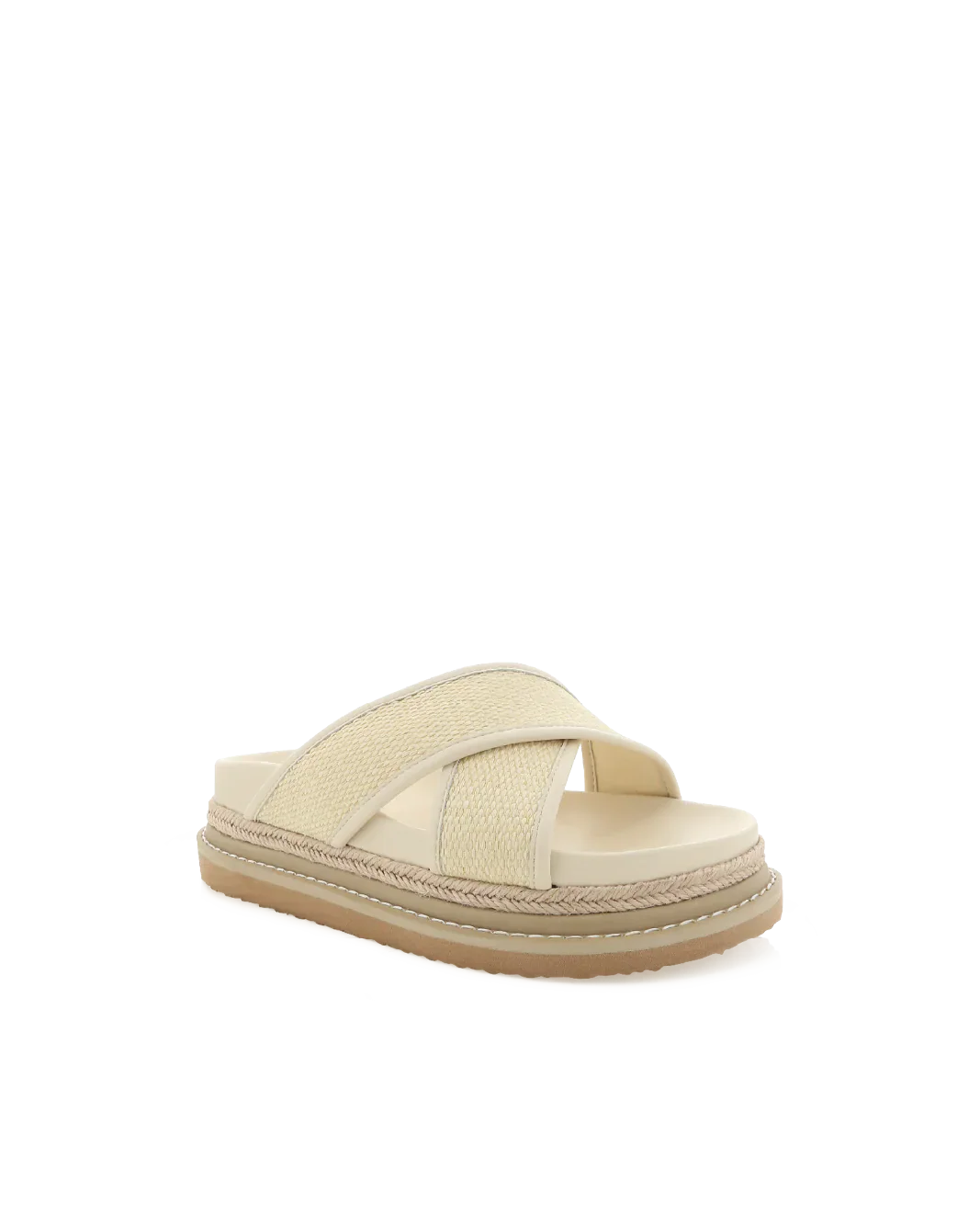 Aysha Sandal Cream Raffia