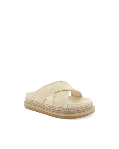 Aysha Sandal Cream Raffia