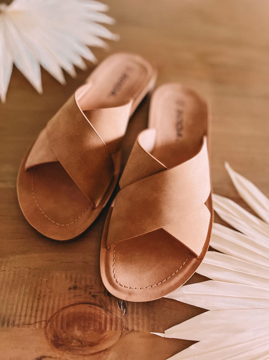 (SALE) Along The Bay Sandals (Coffee)
