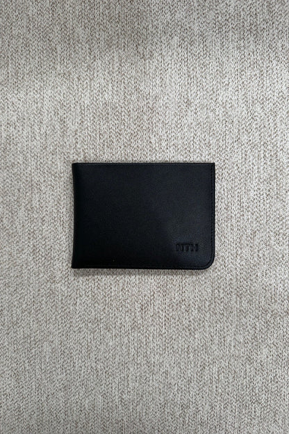 Leather Wallet Slit Black - FINAL SALE