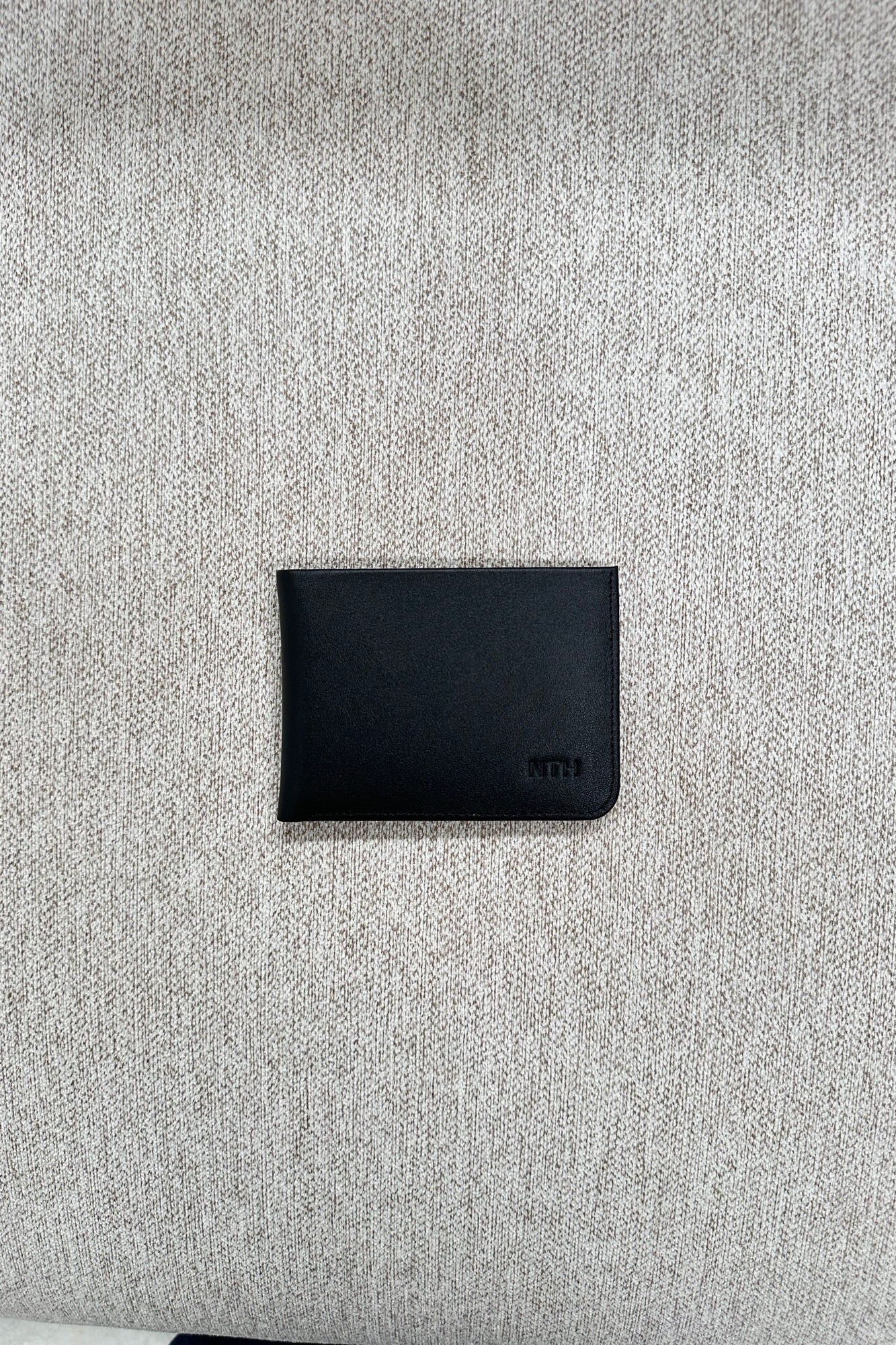 Leather Wallet Slit Black - FINAL SALE