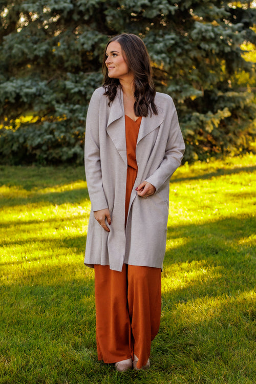 (SALE) Catch Me If I Fall Cardigan (Oatmeal)