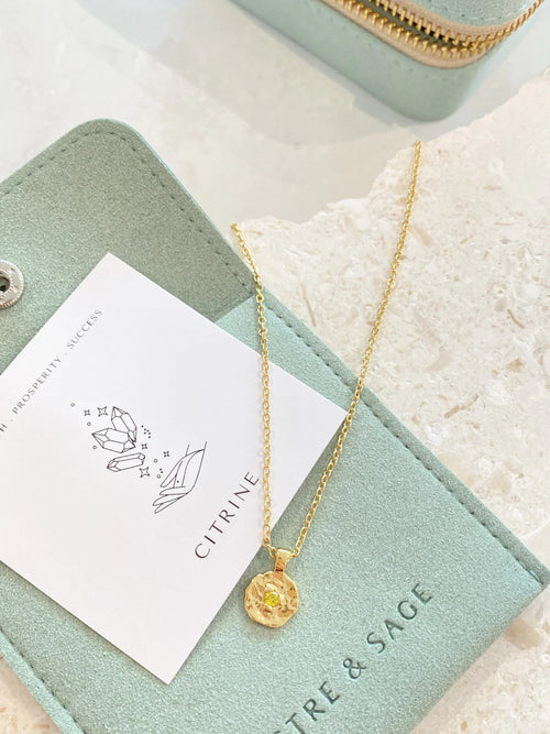 Birthstone 18k Gold Plated Necklace - November