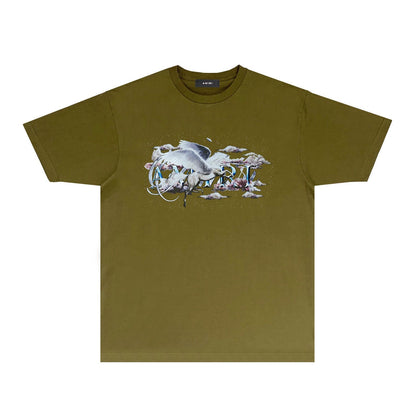 Amiri T Shirts Fashion Brand Short Sleeve T-shirt Shirt