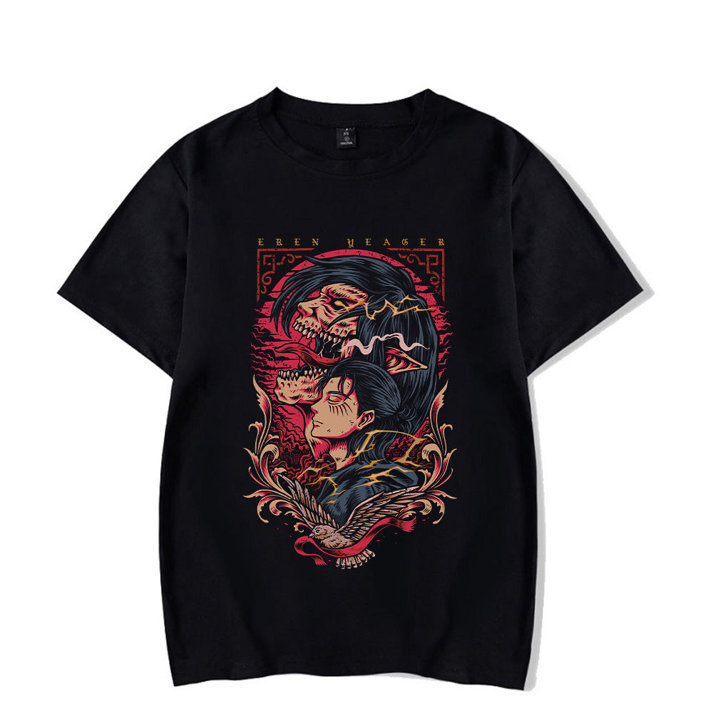 Anime Attack On Titan T-Shirt Hip Hop Oversized Streetwear