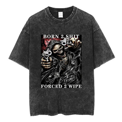Autism Skeleton Meme T Shirt Funny Skull Men Women Fashion