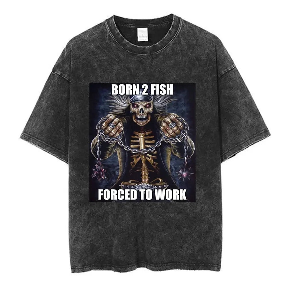 Autism Skeleton Meme T Shirt Funny Skull Men Women Fashion