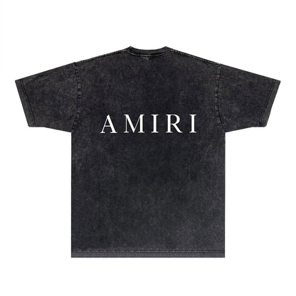 Amiri T-Shirt Distressed Retro Short Sleeve T-shirt