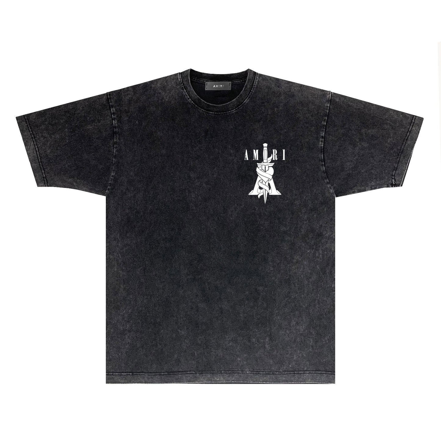 Amiri T-shirt Washed and Worn Retro Short Sleeve T-shirt