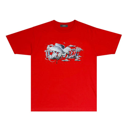 Amiri T Shirts Fashion Brand Short Sleeve T-shirt Shirt