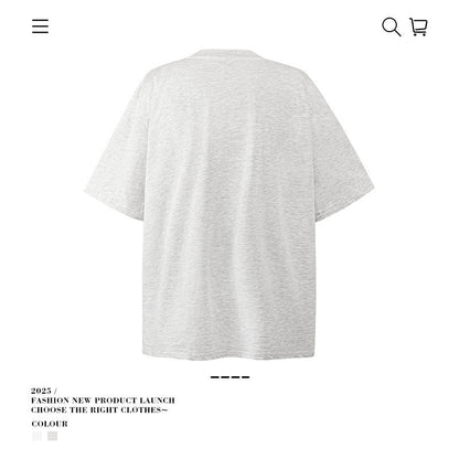 American vintage street T-shirt vintage cotton men and women summer