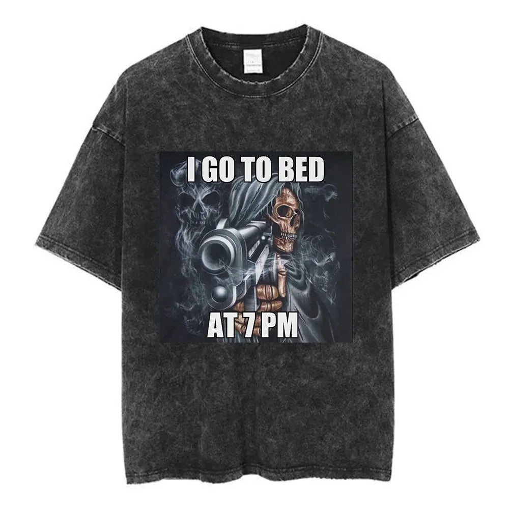 Autism Skeleton Meme T Shirt Funny Skull Men Women Fashion