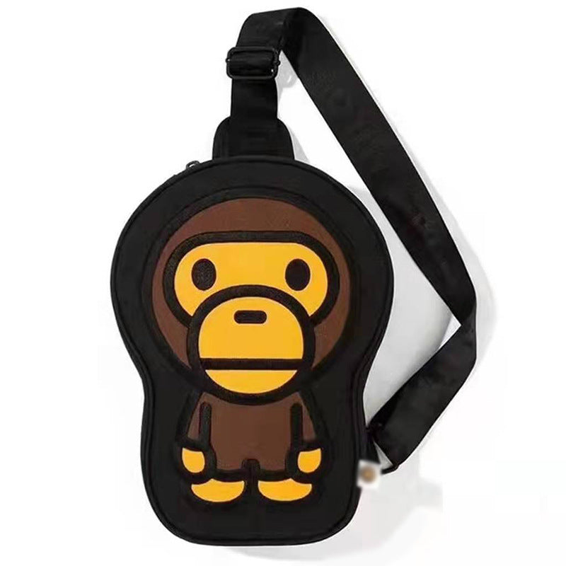Baby milo children crossbody bag children oblique span parent-child leisure shoulder breast bag fried