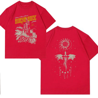 Basgiath War College Fourth Wing Dragon Rider Graphic T Shirt