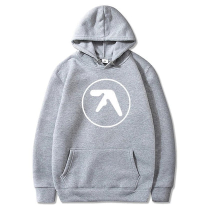Aphex Twin Clothing  Aphex Twin Logo Printed Hoodie Sweatshirt Pullover Men Women