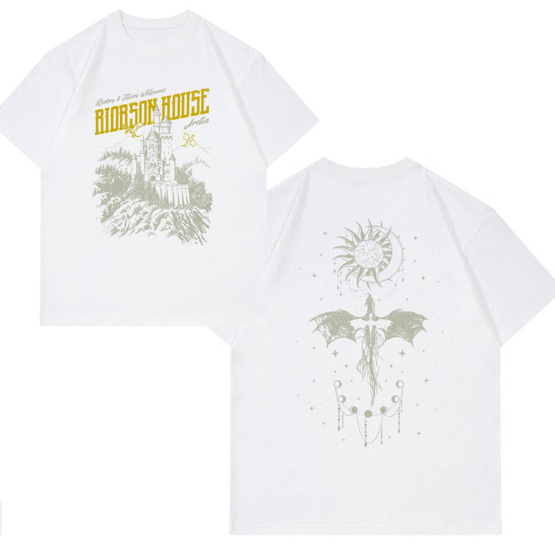 Basgiath War College Fourth Wing Dragon Rider Graphic T Shirt