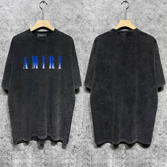 Amiri T-Shirt Distressed Retro Short Sleeve T-shirt