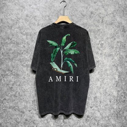 Amiri T-Shirt Distressed Retro Short Sleeve T-shirt