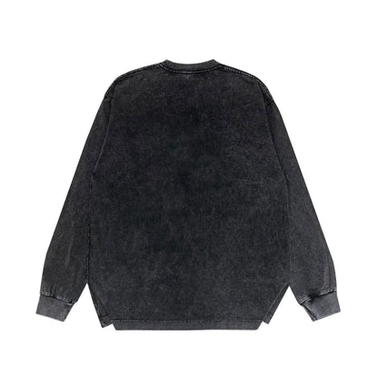Amiri Long-Sleeve Shirt Vintage Washed and Worn Vintage Long Sleeve T-shirt