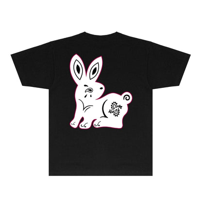 Amiri T-Shirt Rabbit Printed Short Sleeve T-shirt