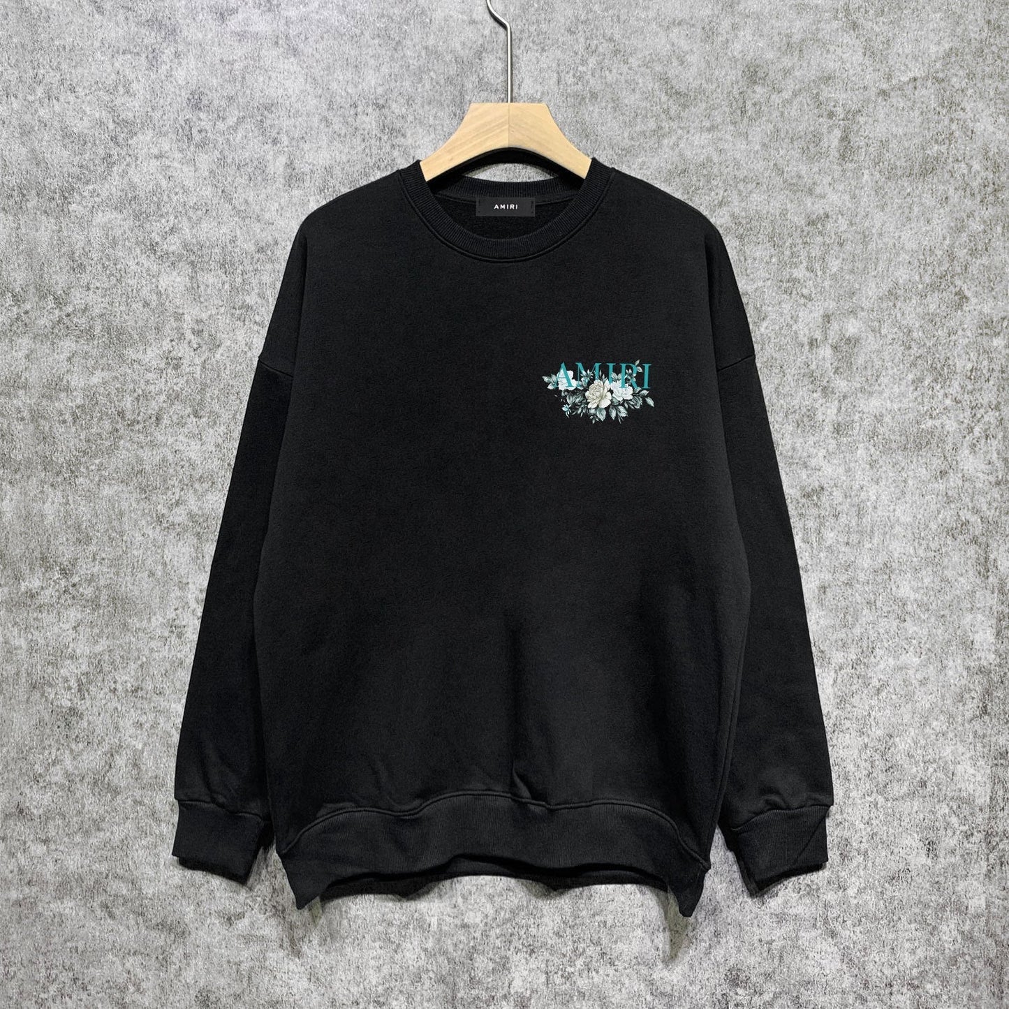 Amiri Long Sleeved Shirt Fashion Brand Crew Sweatshirts round Neck Sweater