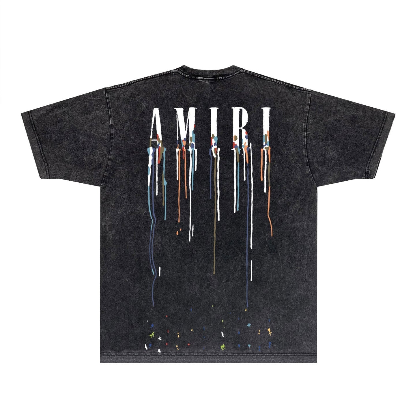 Amiri T-shirt Washed and Worn Retro Short Sleeve T-shirt