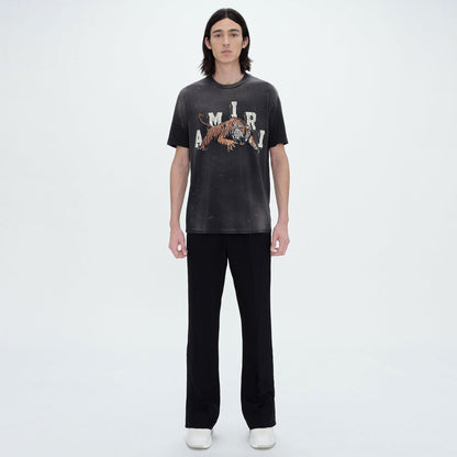 Amiri T Shirts Washed and Worn Retro Short Sleeve T-shirt