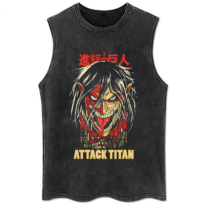 Anime Attack On Titan T-Shirt Hip Hop Oversized Streetwear