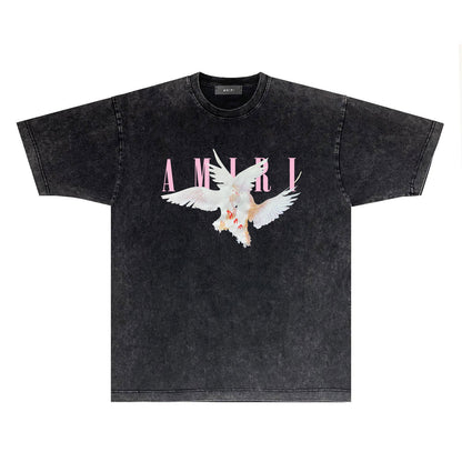 Amiri T-Shirt Distressed Retro Short Sleeve T-shirt